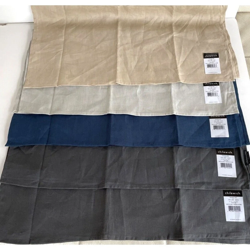 Chilewich Solid Linen Dinner Napkin - BONE or FLAX -  21
